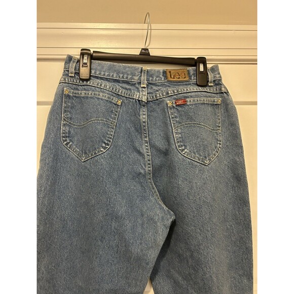 Vintage Lee Riders High Rise Tapered Zipper Leg Detail Size Vintage 16 Waist 30 - Picture 9 of 10